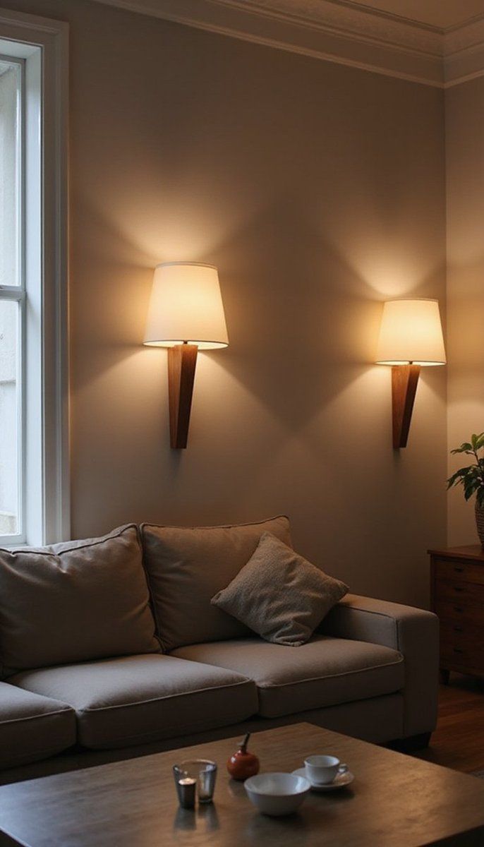Contemporary wall sconces for ambient light