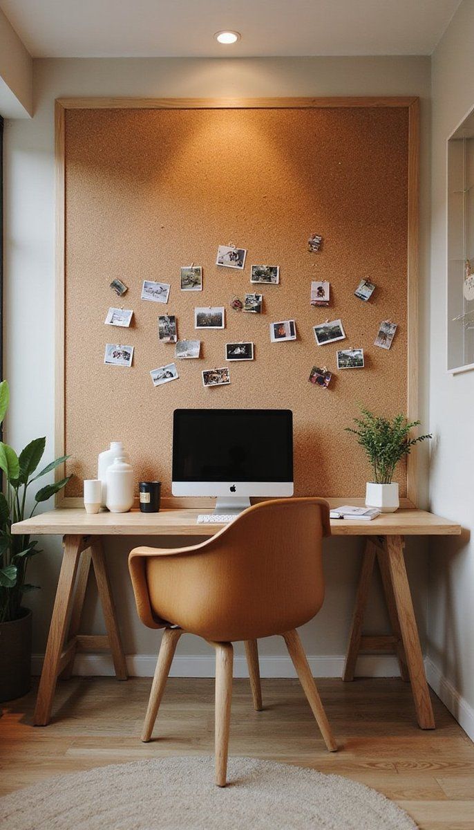 Cork Board Walls for a Natural Look