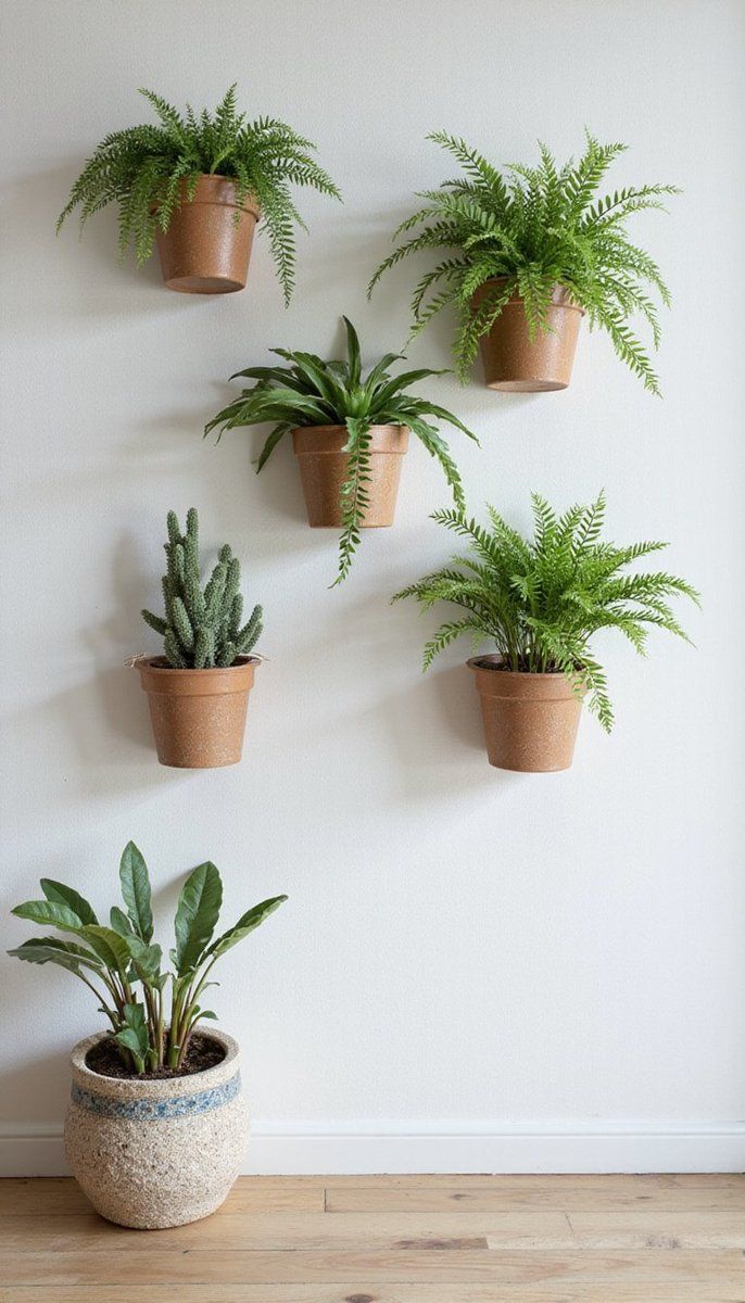 Cozy Wall-Mounted Planter Displays