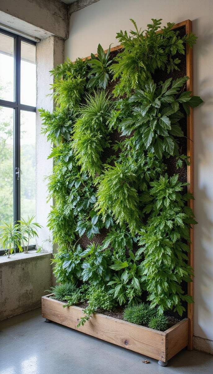 Create a Planter Wall with Recycled Materials