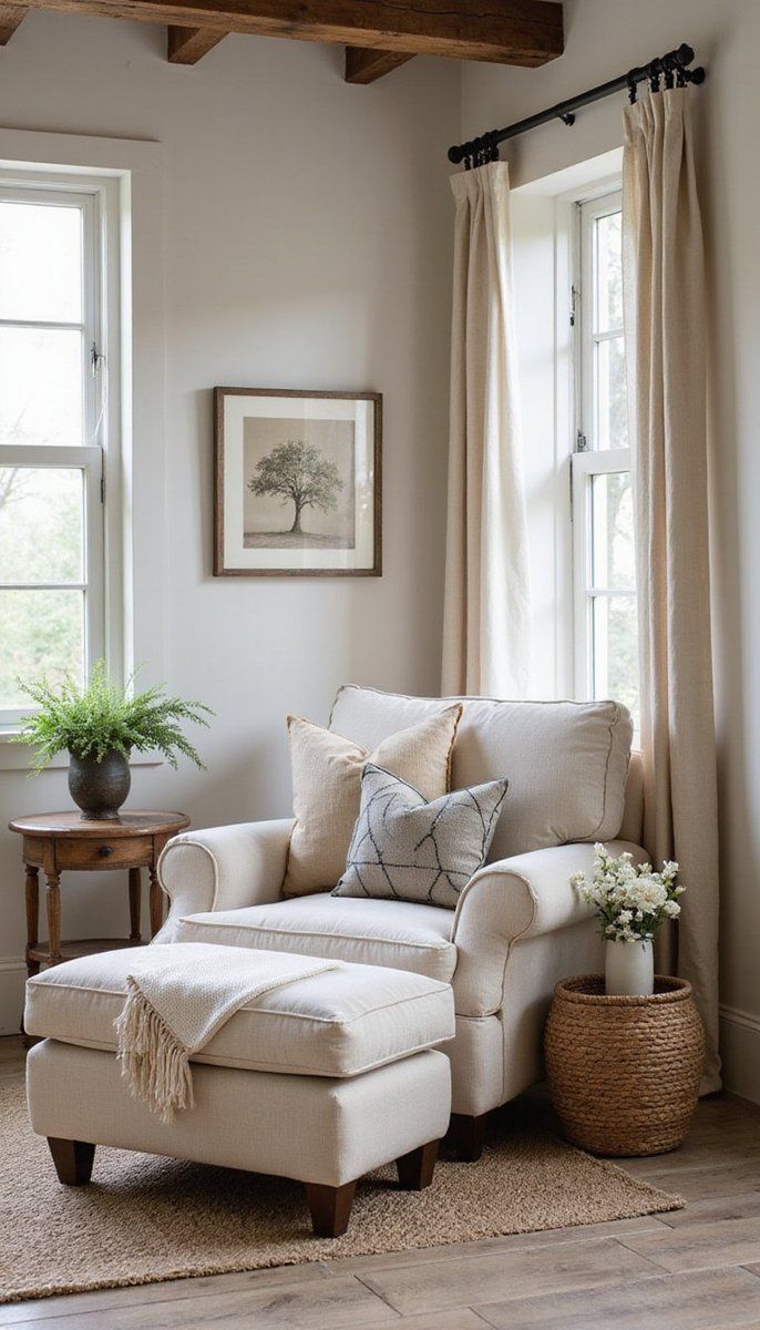 Creating cozy nooks with oversized furniture
