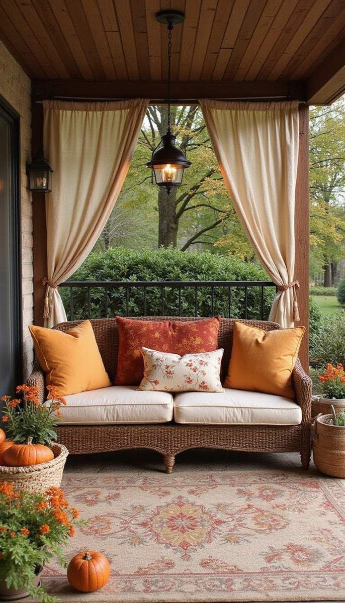 Decorate with seasonal outdoor fabrics