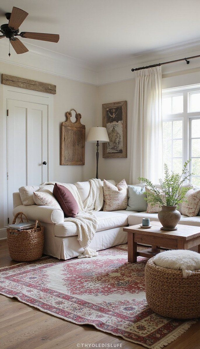 Decorating with bold vintage textiles