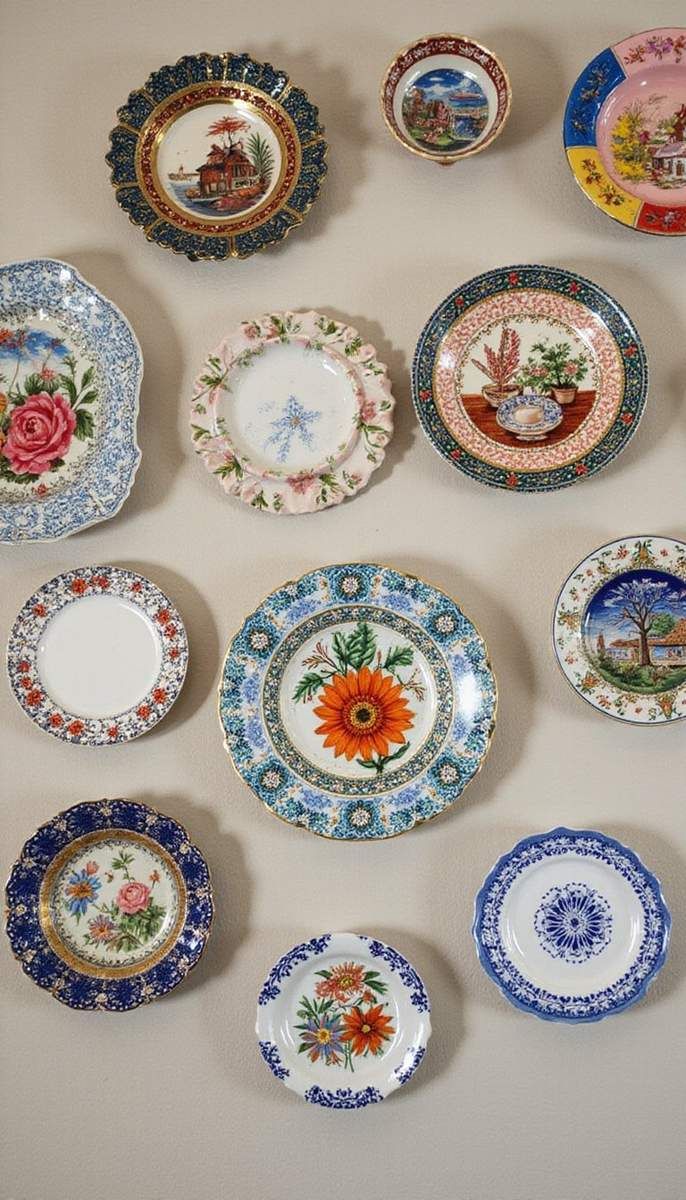 Decorative plate display for unique charm