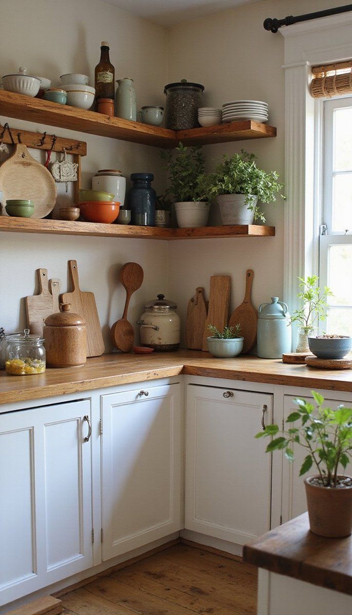 Display collected ceramics and pottery