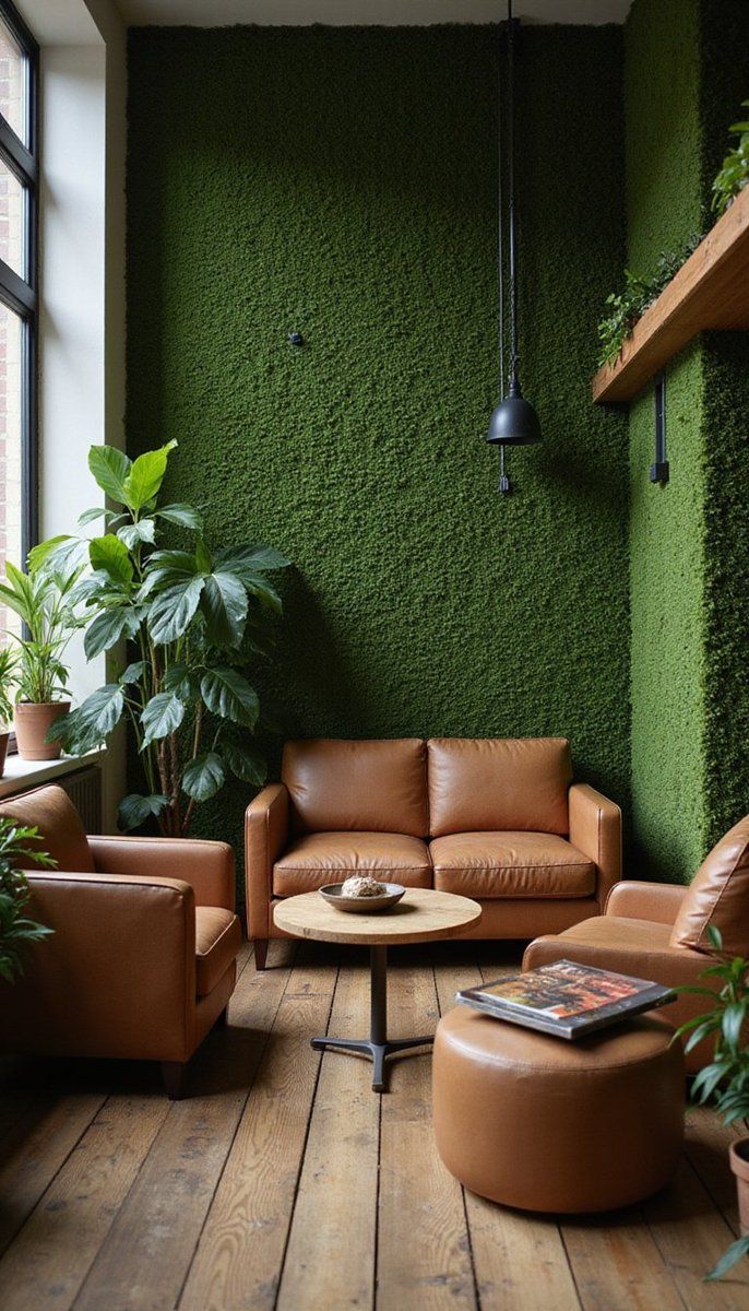 Earthy Greens with Soft Browns