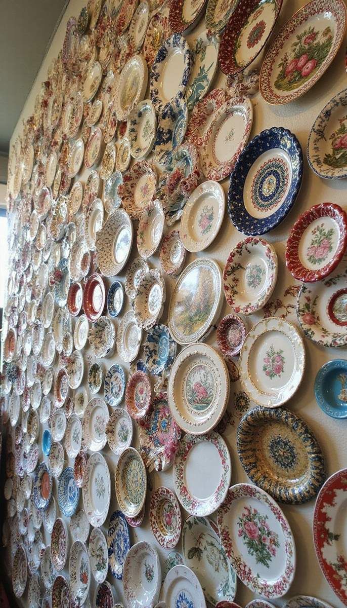 Eclectic Mix of Vintage Plates