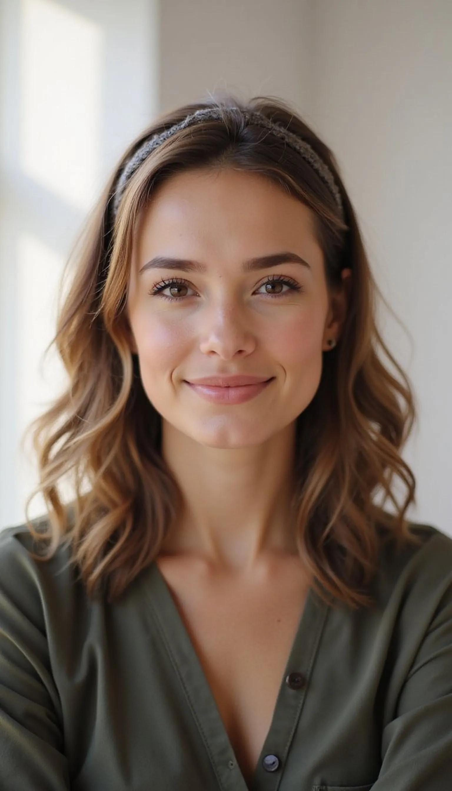 Headband Tuck For Instant Chic Shoulder Length Styling