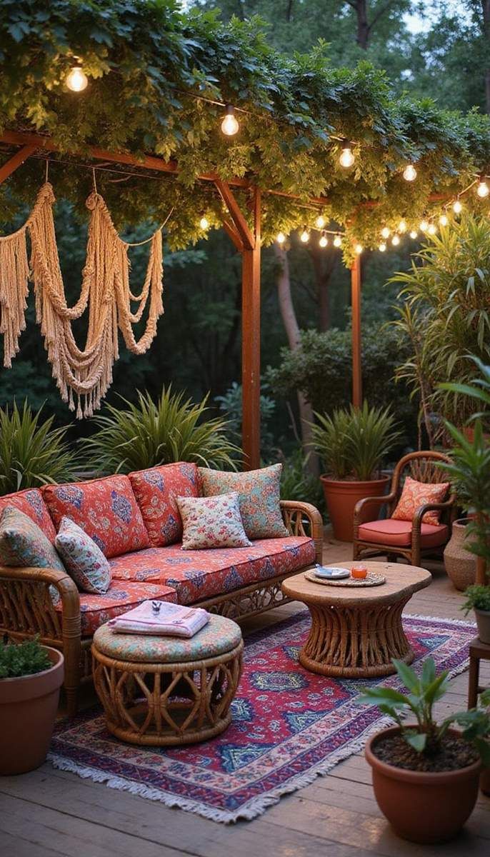 Embrace the boho outdoor vibe