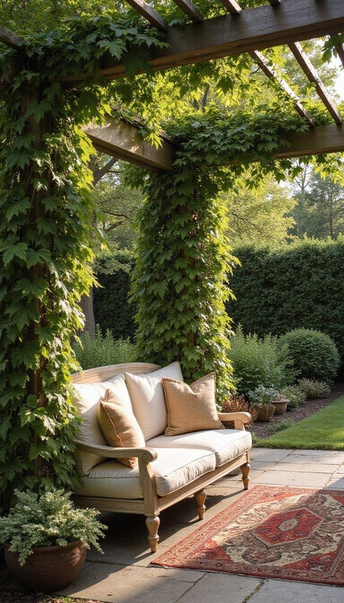 Establish a garden retreat with pergolas
