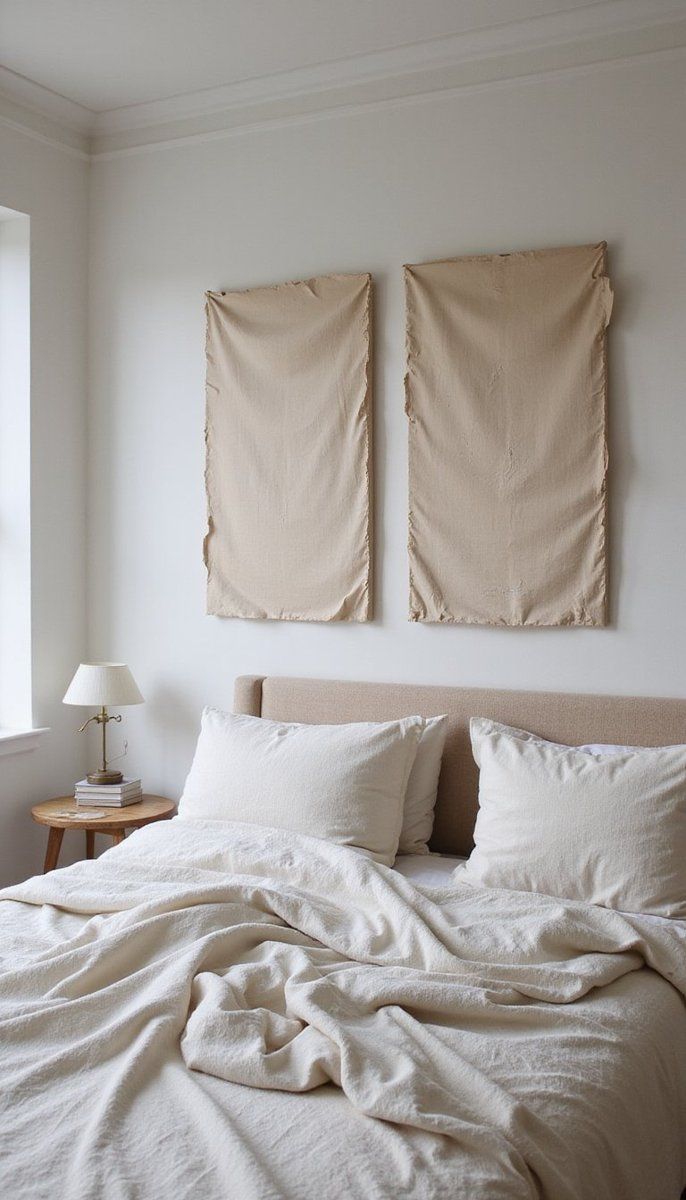 Fabric-covered canvases for subtle elegance
