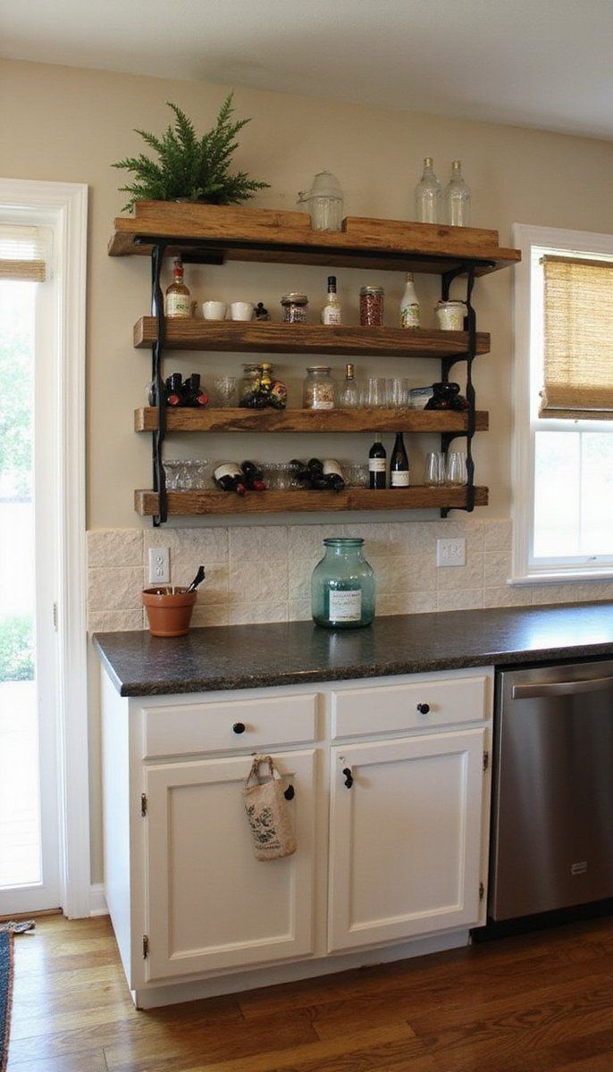 Farmhouse wine rack revamp