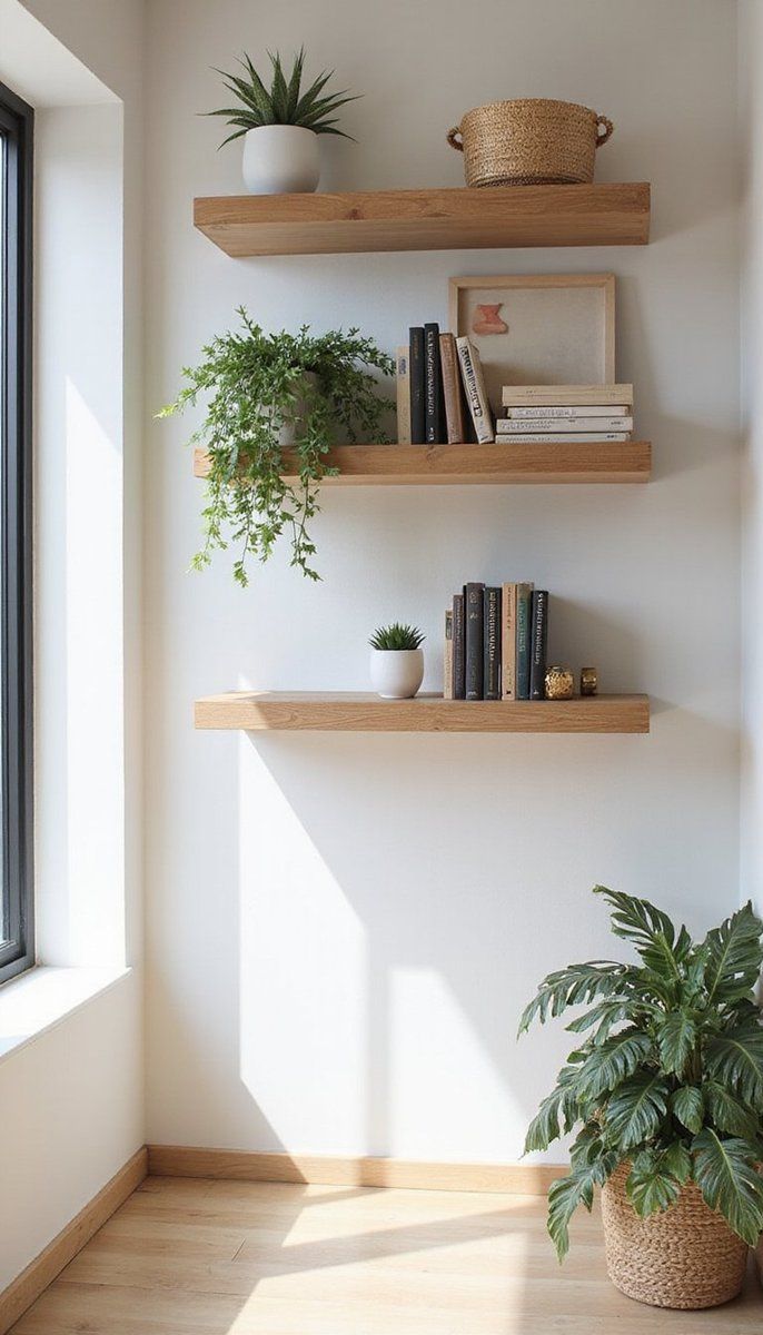 Floating Shelves for Stylish Storage