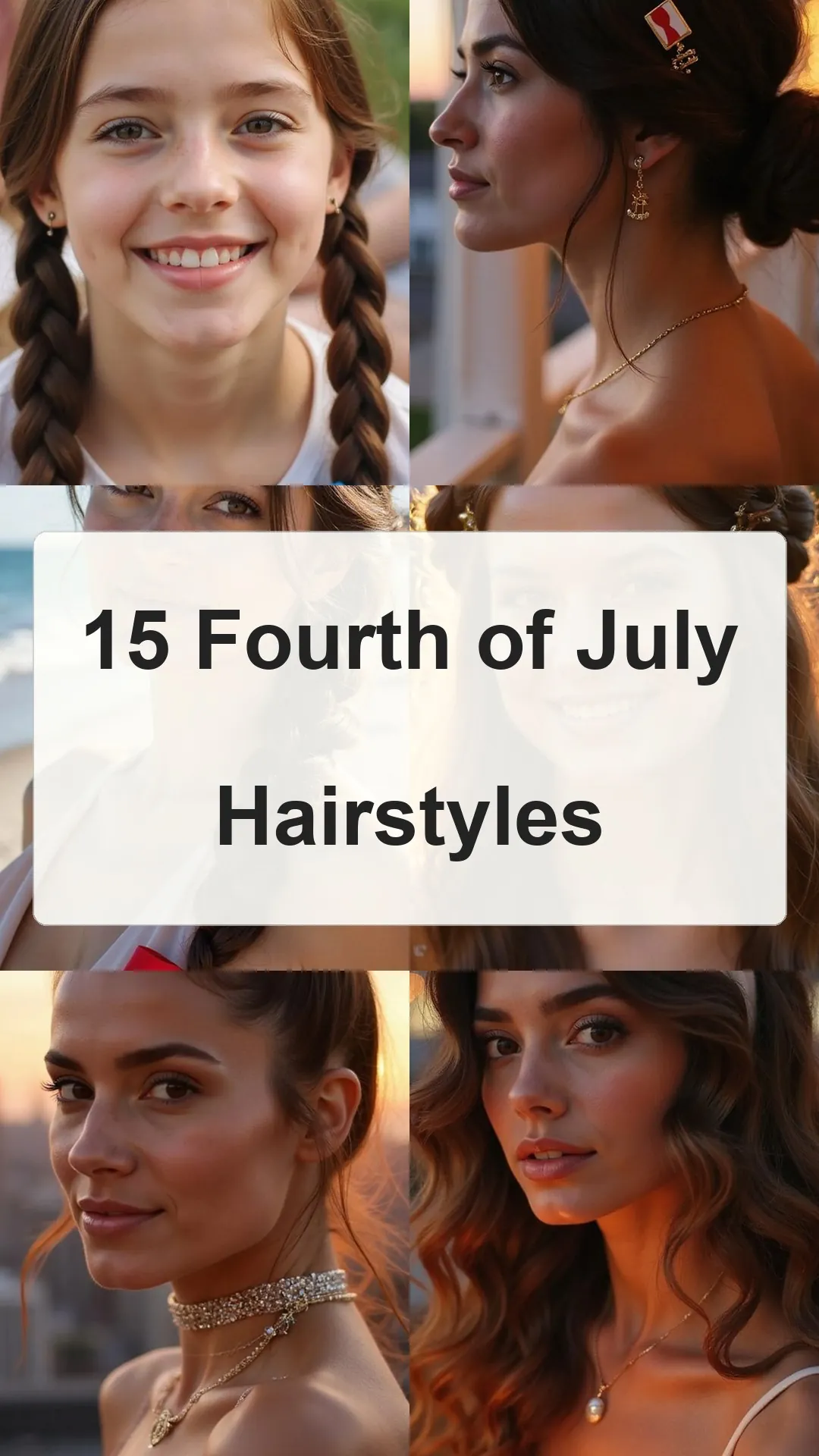 15 Fourth of July Hairstyles collage 2