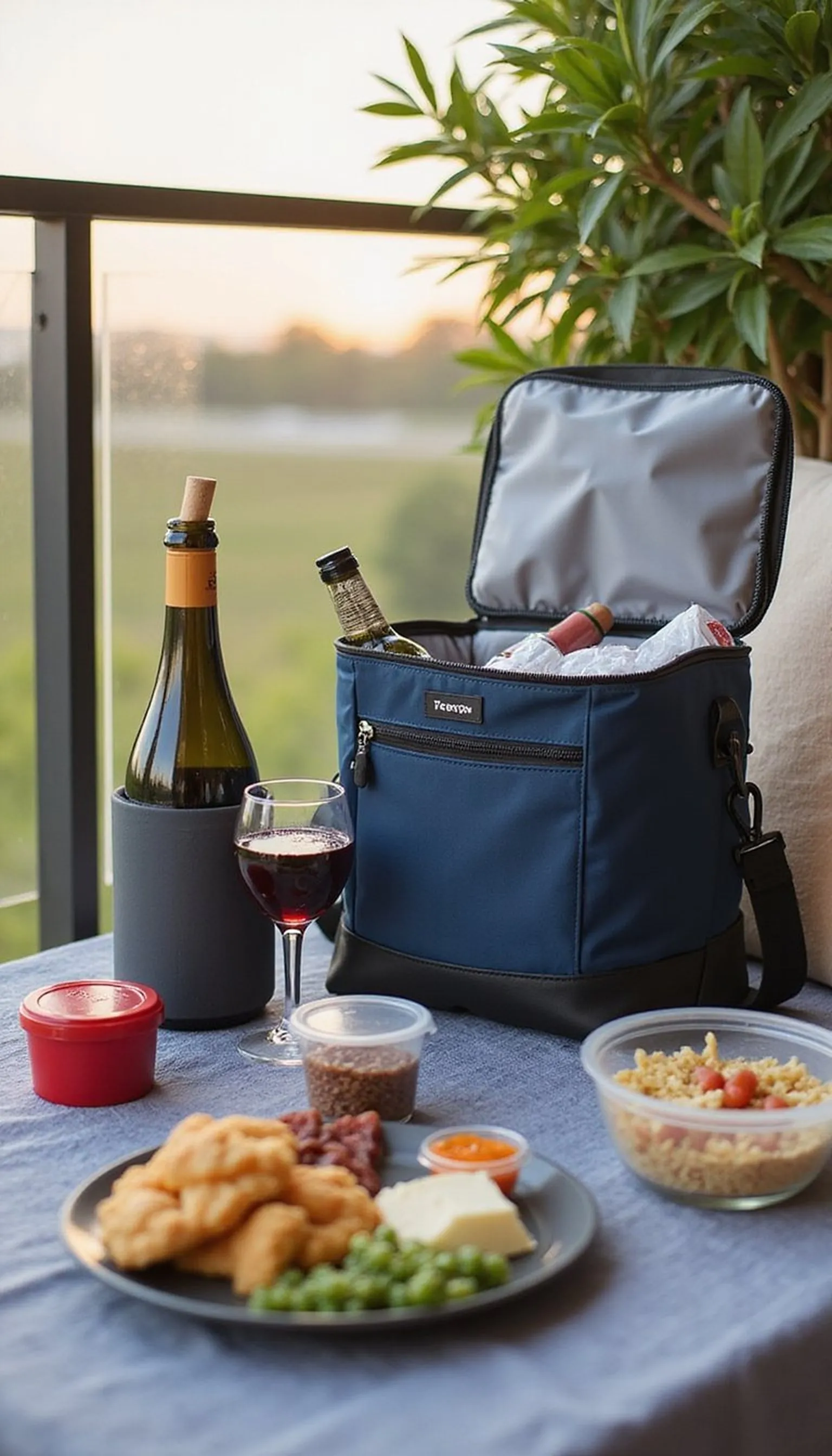 Hotel balcony mini cooler kit