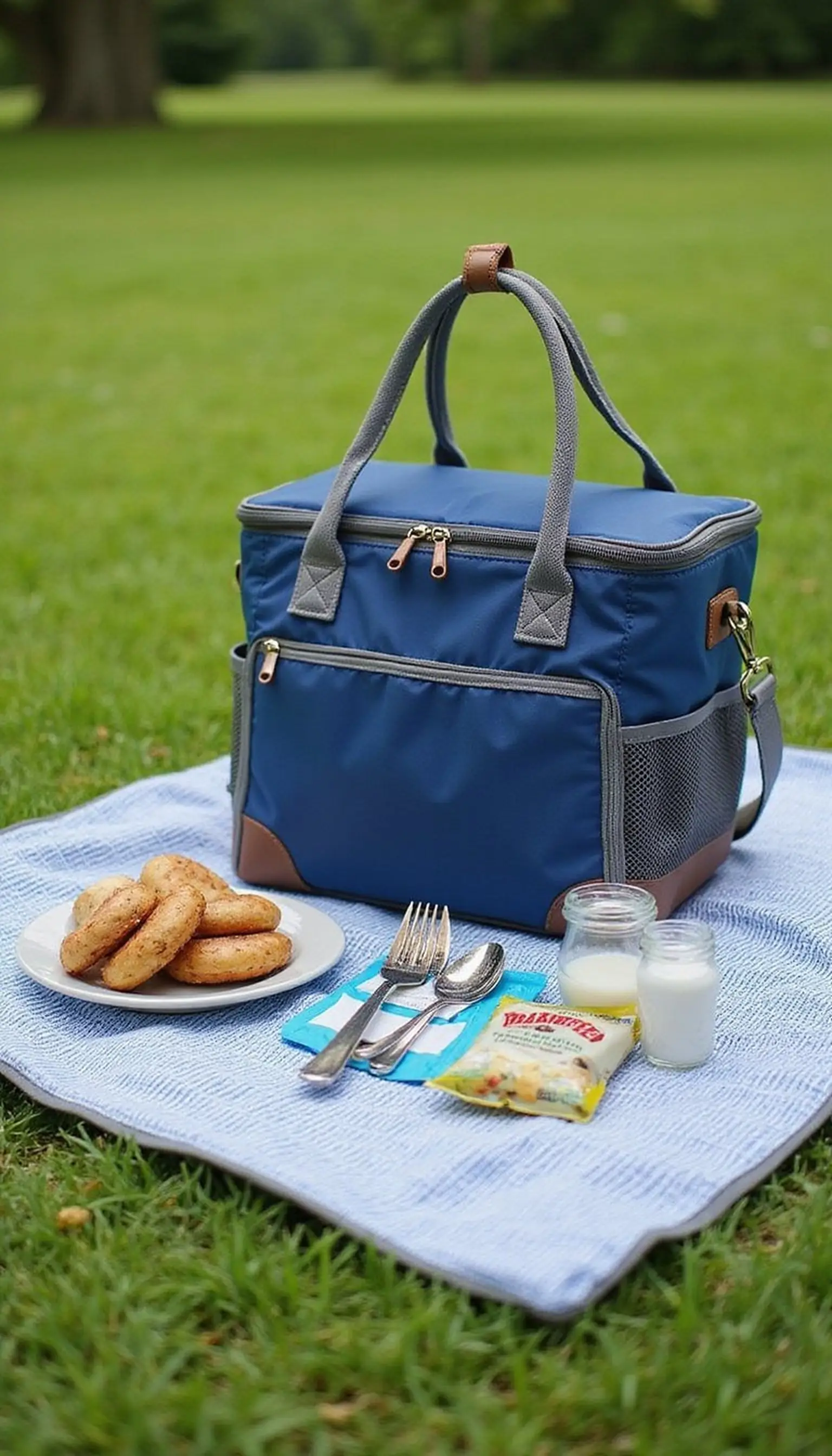 Picnic blanket plus cooler combo