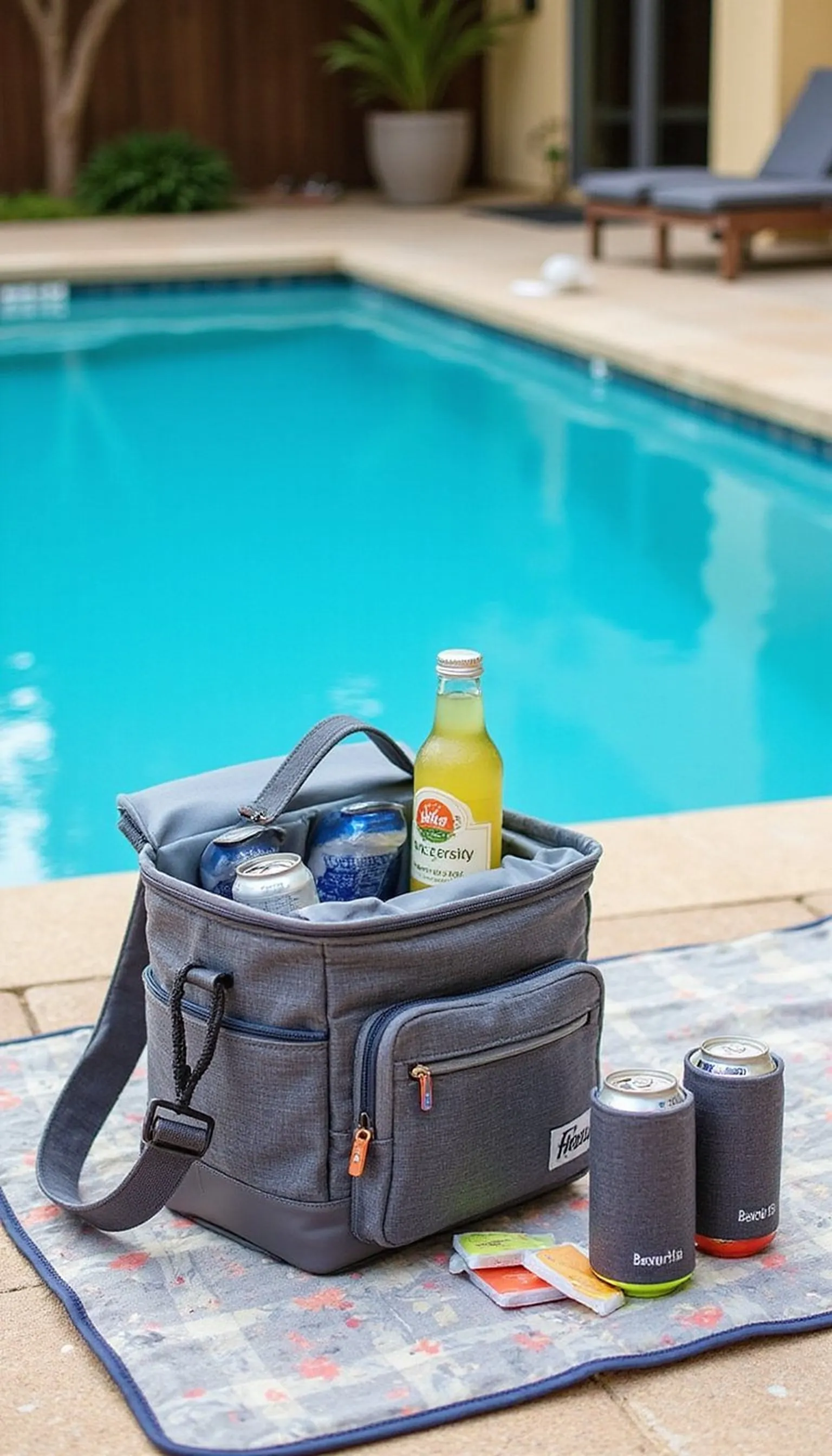Pool deck compact cooler kit