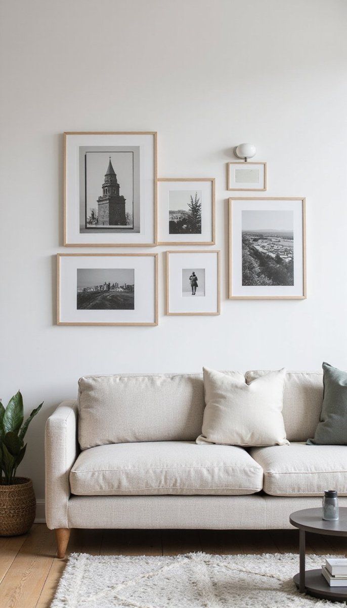 Gallery Wall with a Minimalist Twist