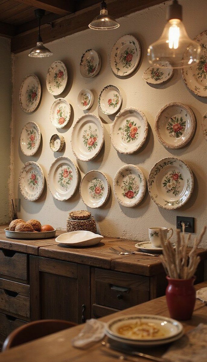 Hand-painted plates for charm and character