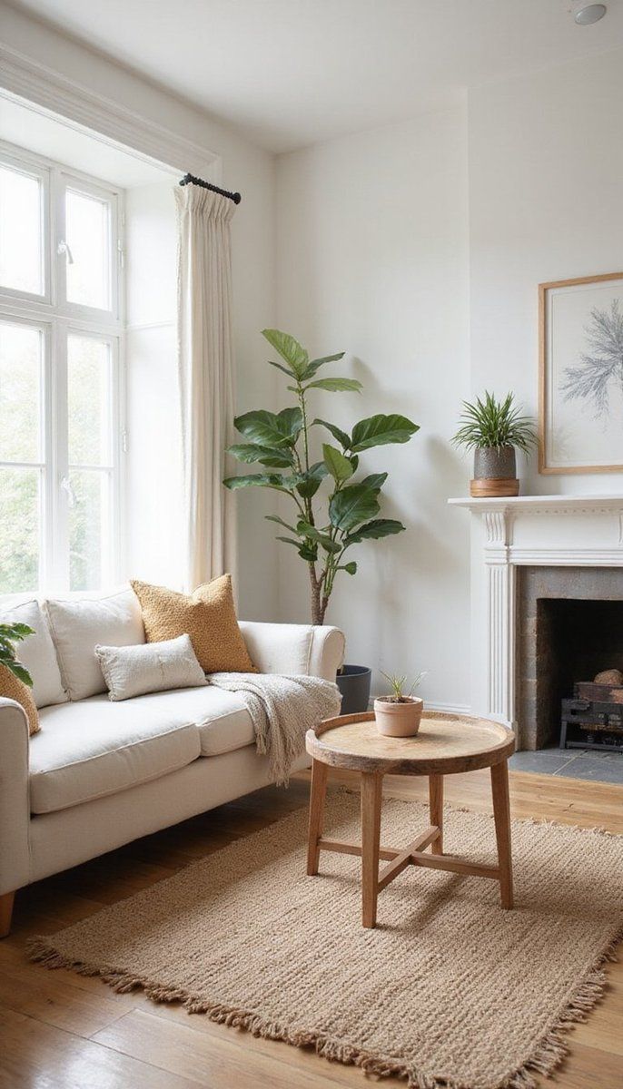 Harmony with jute rugs in natural tones