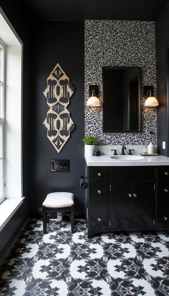 High contrast: bold black & white statements