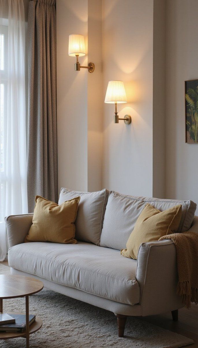Illuminate with wall sconces for ambient lighting