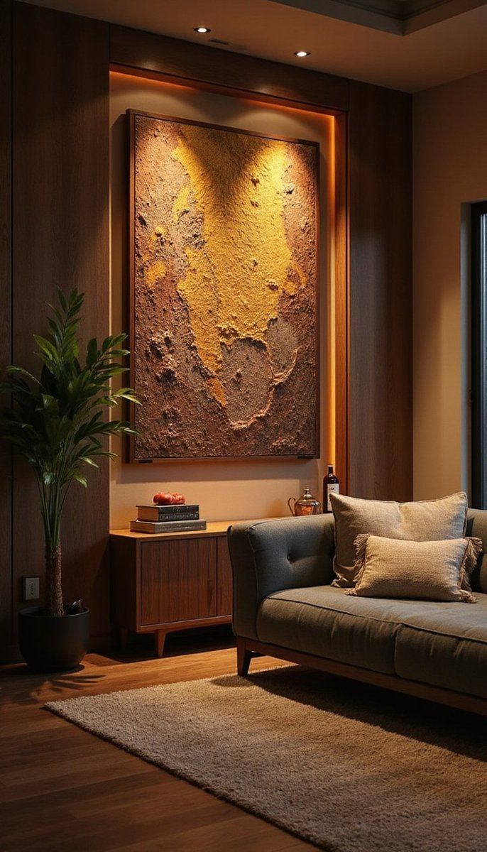 Integrating LED Accent Lights with Wall Art