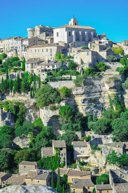 Gordes views: Lavender and Hilltop Village