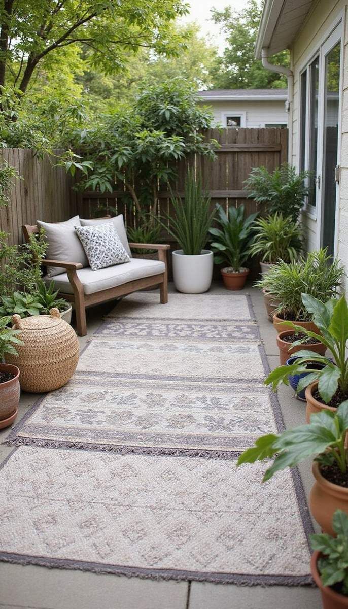 Layer rugs for warmth and style