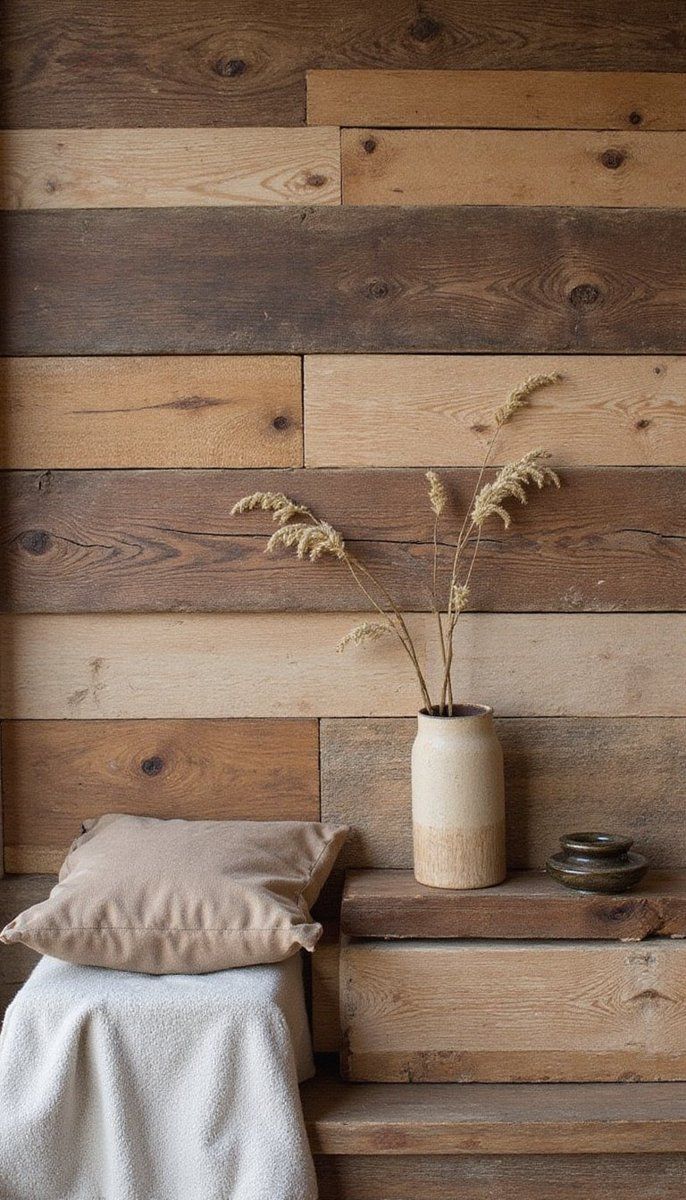 Layering different wood textures