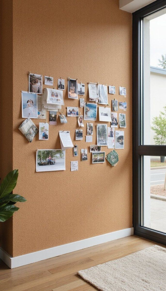 Make a Statement with Cork Board Walls