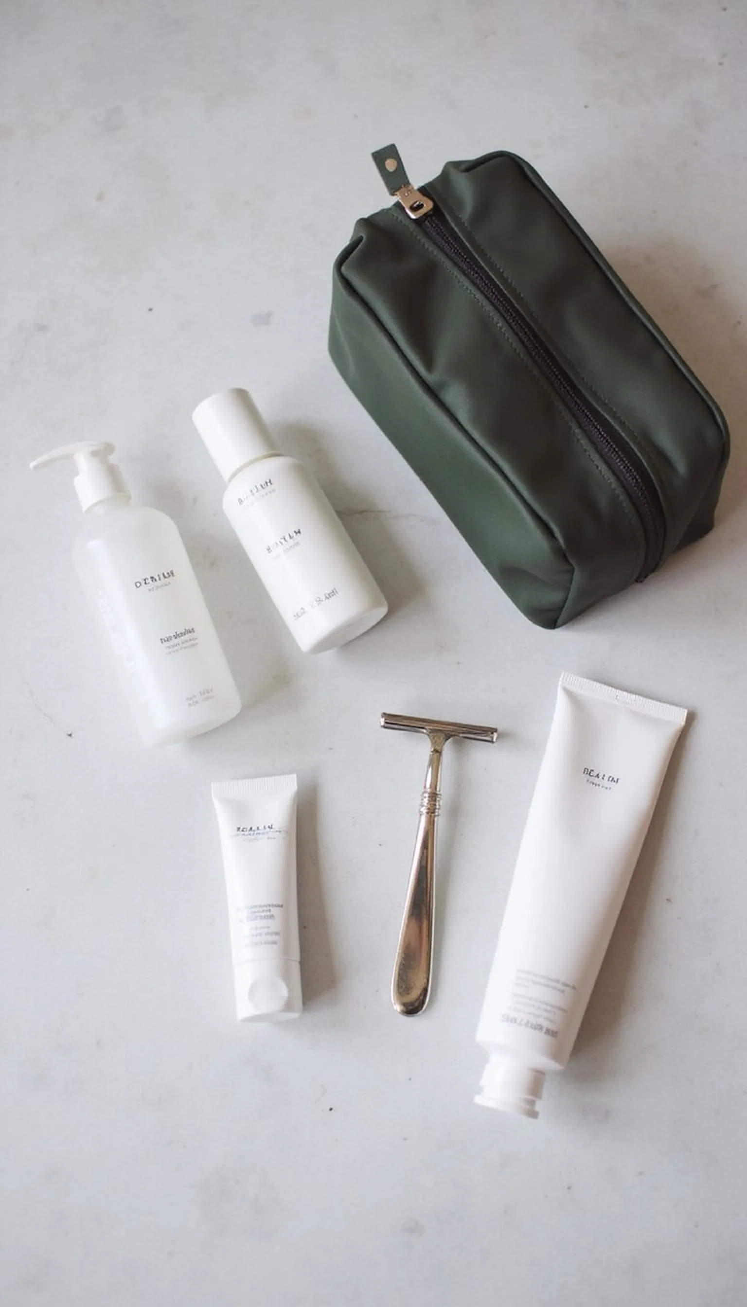 Minimalist Toiletry Kit for Short Trips