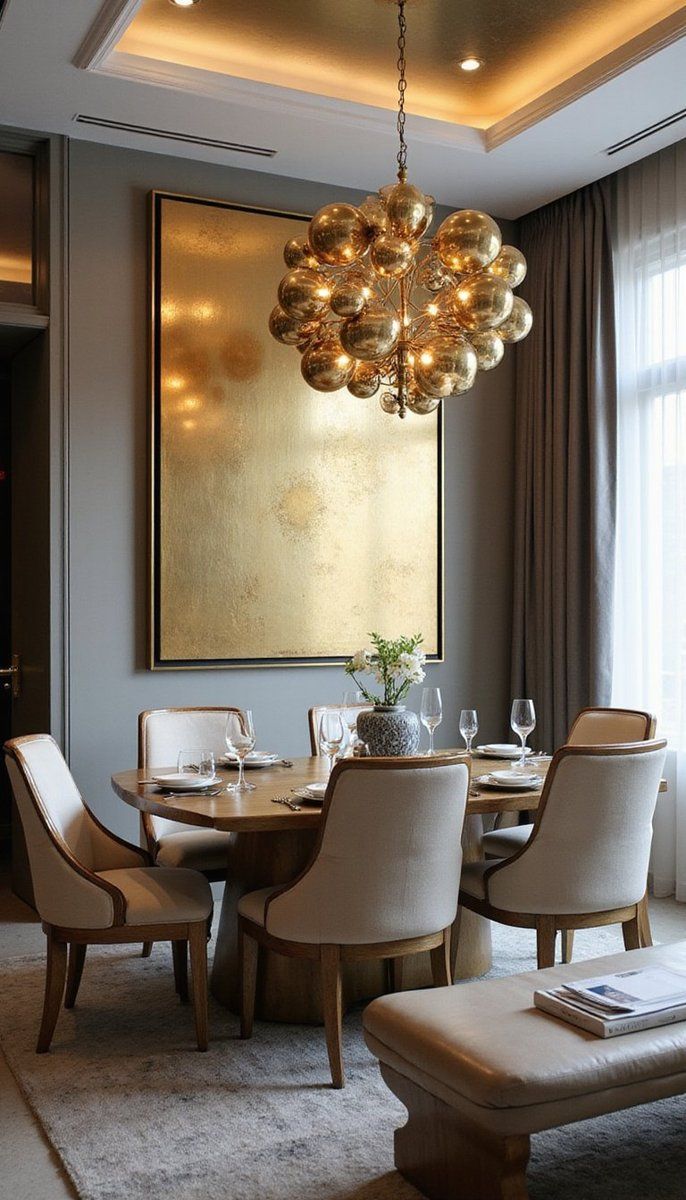 Metallic accents for a modern shine