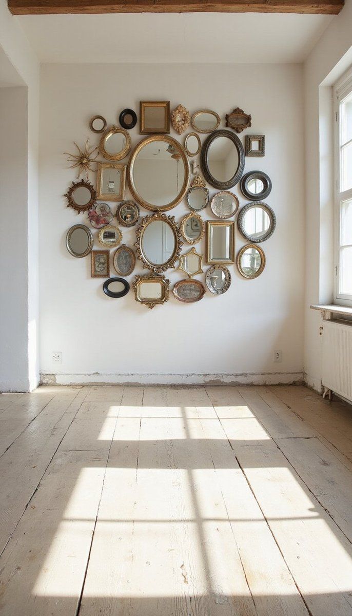 Mirror collage for reflective charm