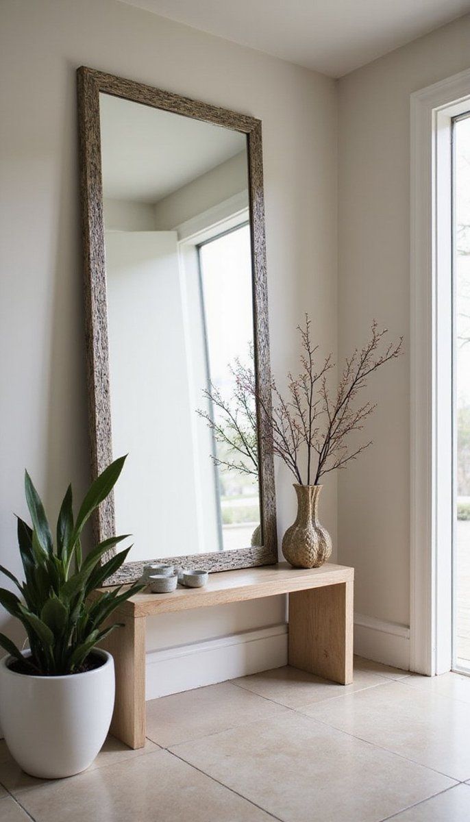 Mirrored accents for added depth