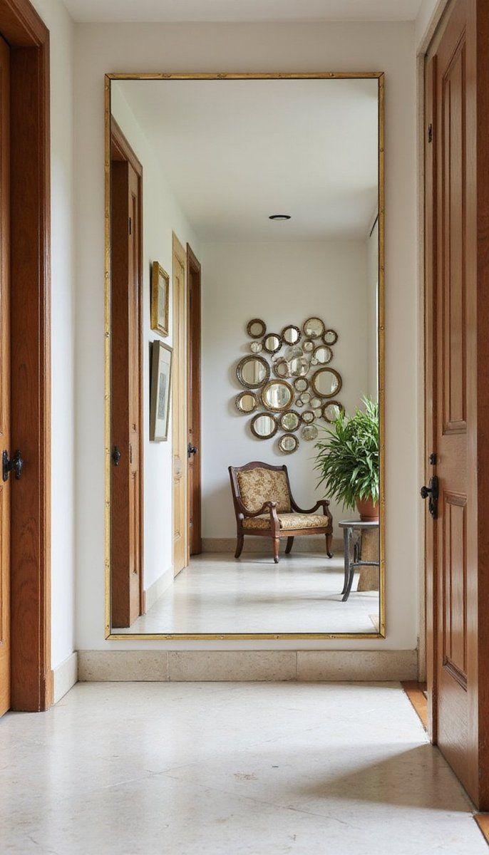 Mirrors to enhance light and space