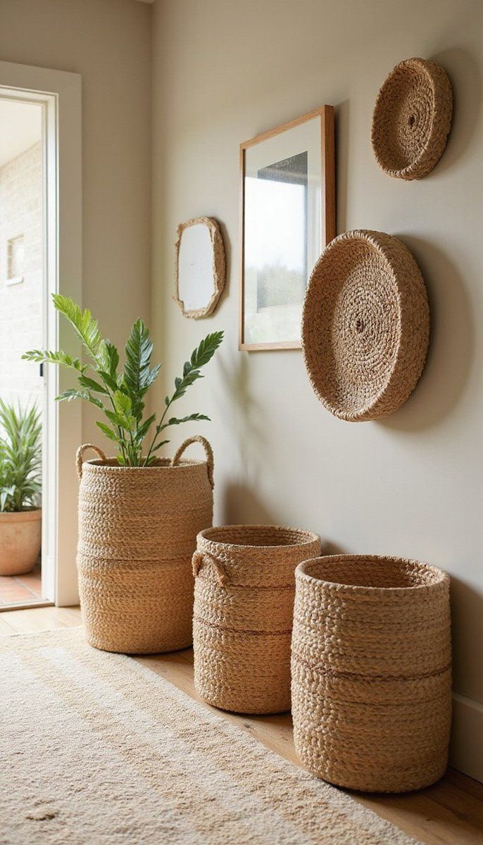 Natural Fiber Baskets for Stylish Storage
