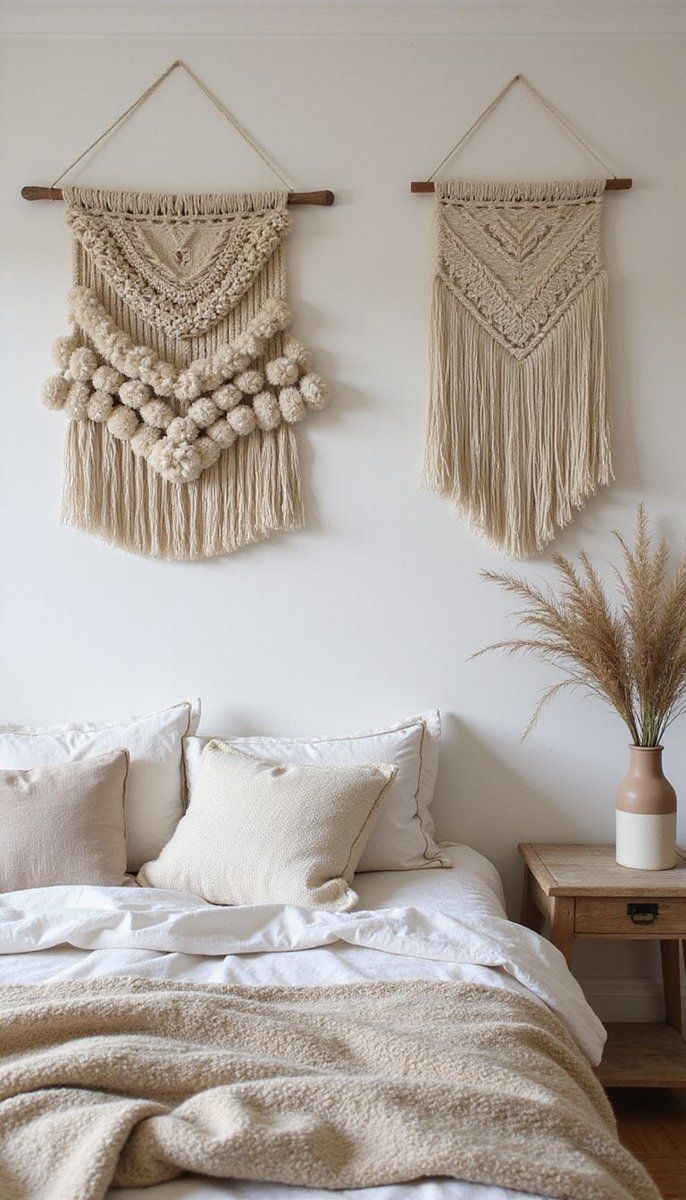 Neutral Farmhouse Woven Wall Hangings