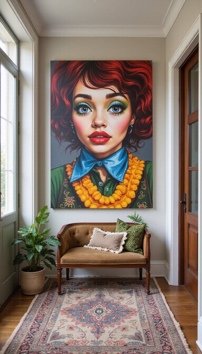 Opt for a quirky, oversized portrait