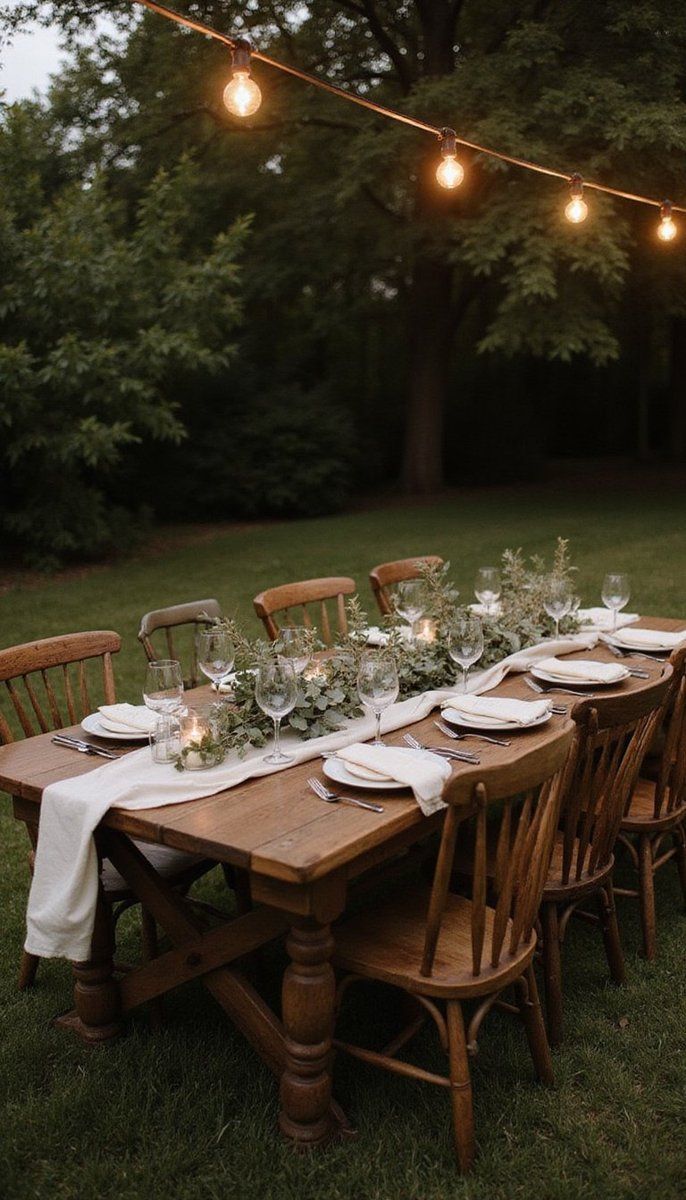 Outdoor dining under the stars