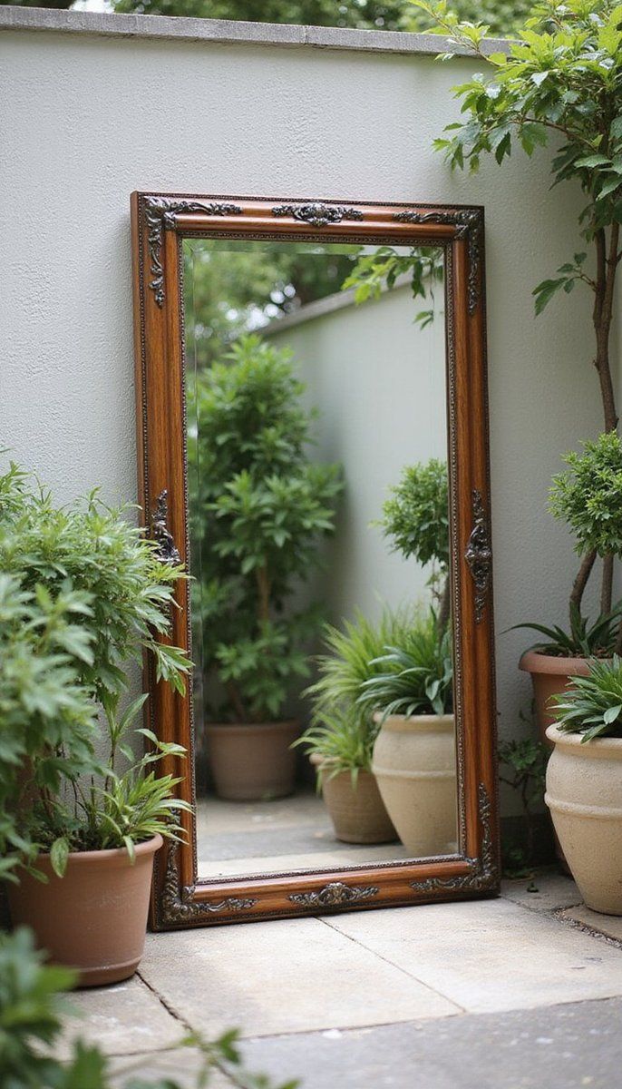 Outdoor Mirrors for Illusion of Space