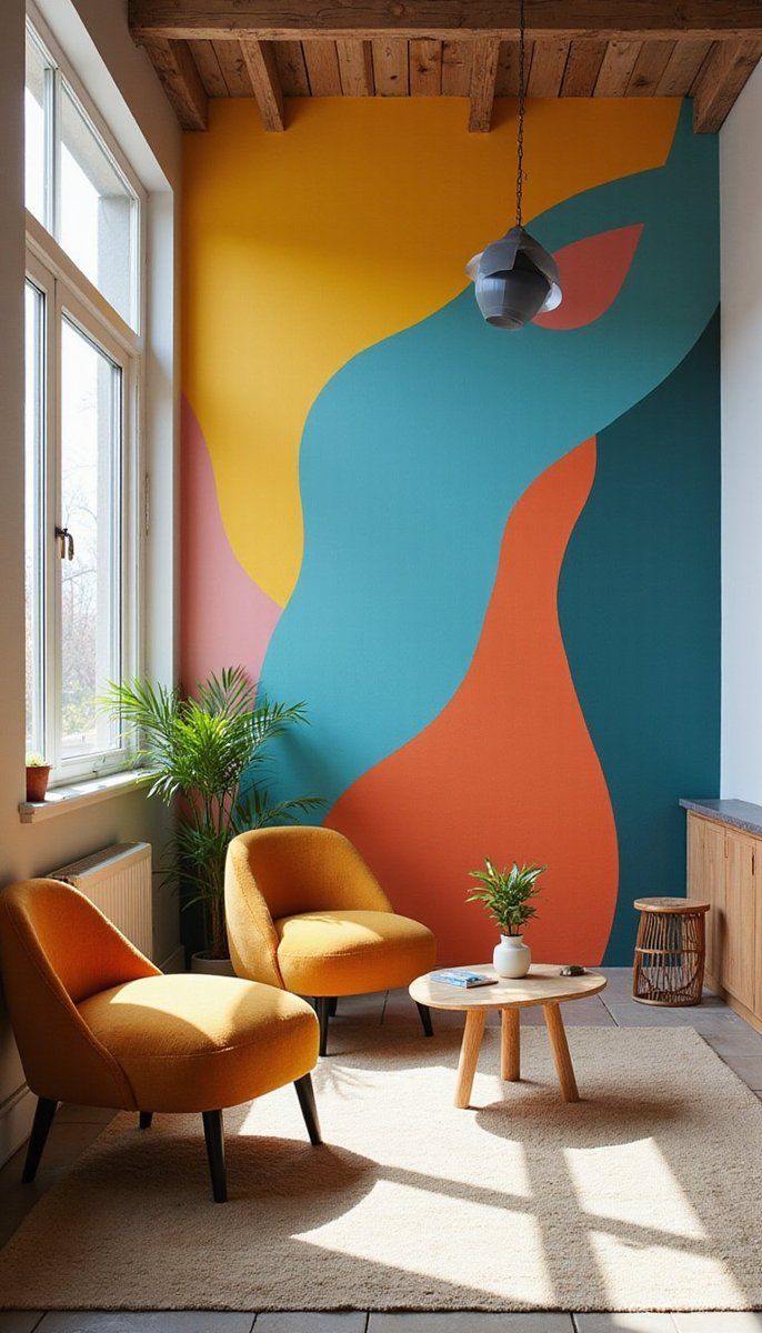 Painted murals without the commitment