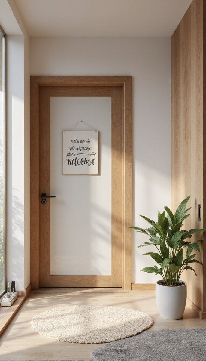 Personalized touch with a welcome sign