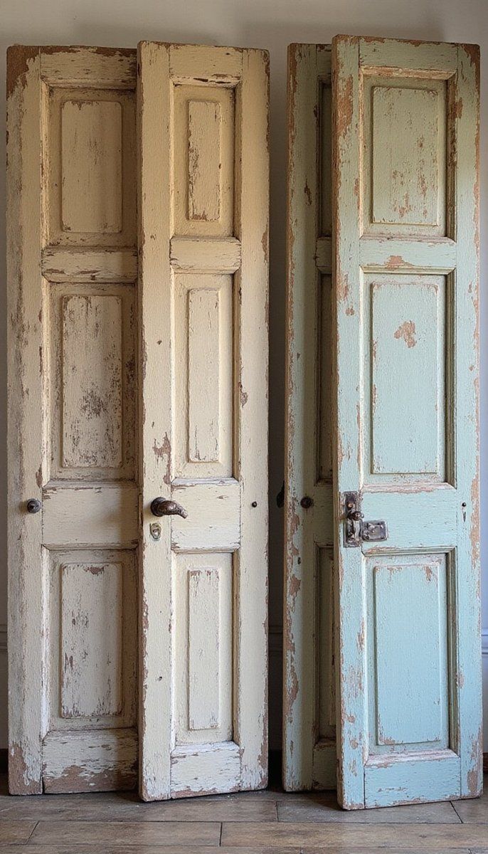 Repurpose Old Doors as Wall Decorations
