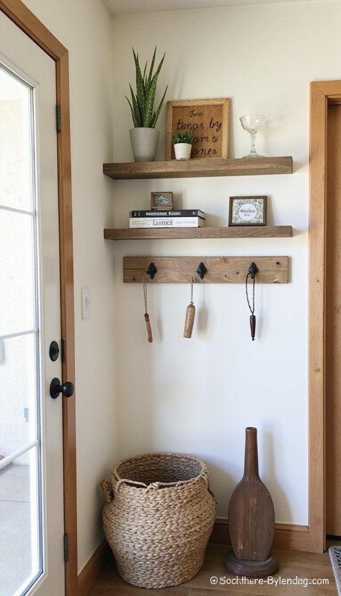Repurposed Wood Shelves for Display and Storage