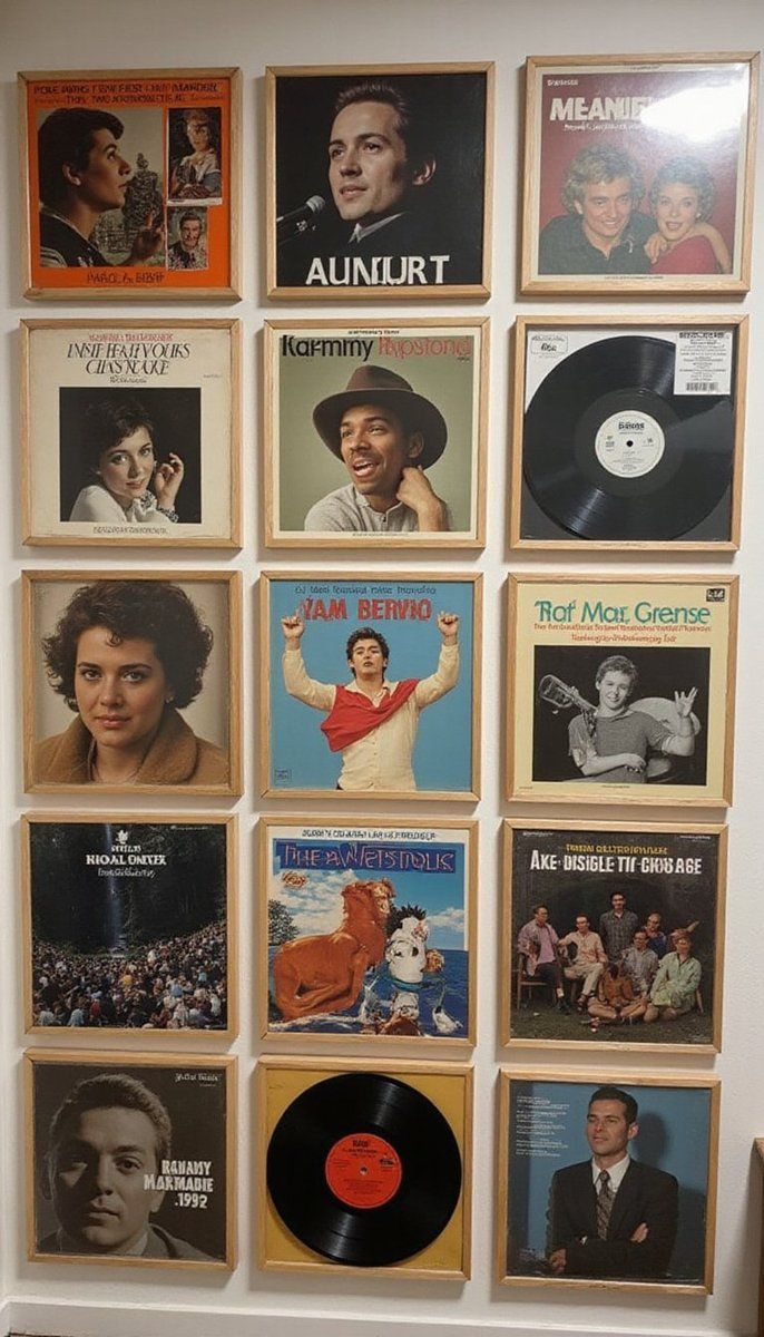 Retro Vinyl Record Wall Art