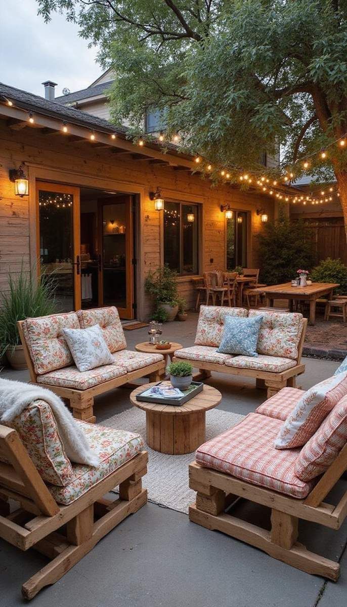 Rustic charm with pallet furniture