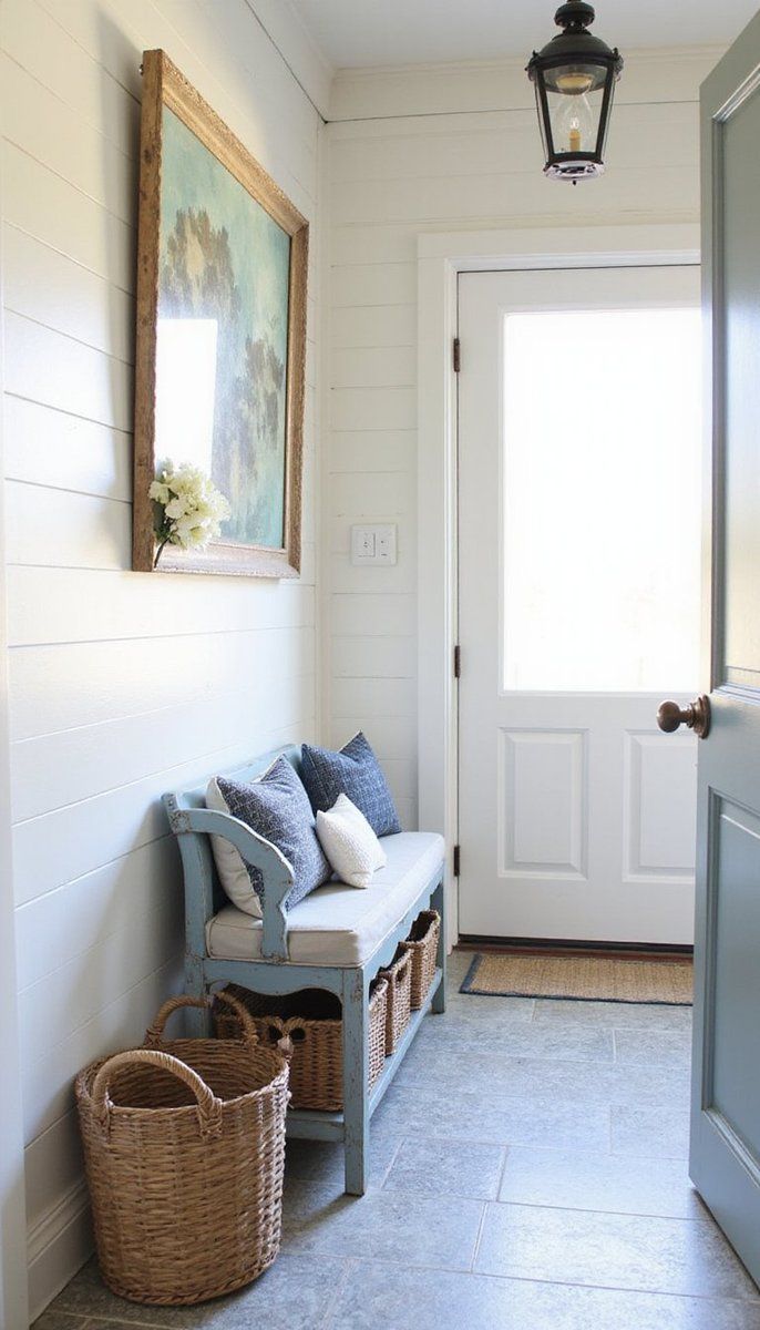 Rustic charm with shiplap walls