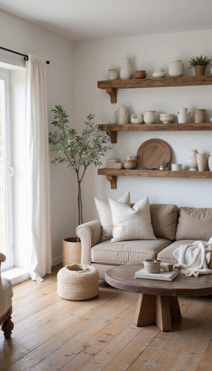 Rustic Wood Shelving Wonders