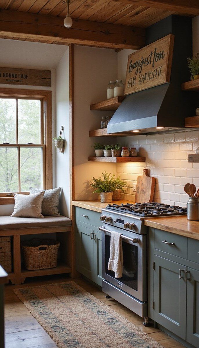 Rustic wooden signs for a farmhouse feel